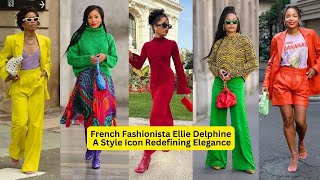 French Fashionista Ellie Delphine A Style Icon Redefining Elegance  Black Fashion Influencers [upl. by Aicelf539]