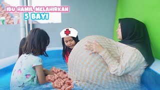 IBU HAMIL MELAHIRKAN 5 BAYI DIKOLAM RENANG [upl. by Adirahs645]