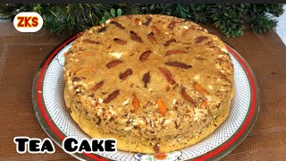 Tea Cake RecipeSoft Spongy Low Budget Tea Cake without OvenNo butterNoOven [upl. by Airtemad513]