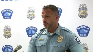 LIVE Minneapolis police chief speaks after officer killed [upl. by Schilt]