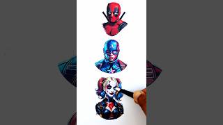 Deadpool Aron man face pieces Puzzle 🧩 deadpool puzzle art deadpool wolverine [upl. by Aitercal]