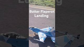 Flaperons landing Fw F16 90mm 8s rchobby youtubeshorts rcpilotfighterjet smokeymountainrc [upl. by Airliah]