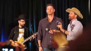 Jensen Ackles Singing Your Love at DallasCon 2014 [upl. by Lleinad]