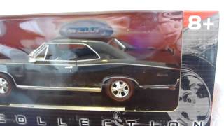 1966 Pontiac GTO Diecast Model BLack Tri Power [upl. by Aihsatal8]