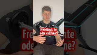 Freie Gewichte oder Maschine muskelaufbau fitness bodybuilding gesundheit abnehmen kraftsport [upl. by Kipper]