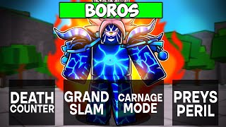 i Used a CUSTOM BOROS MOVESET in Roblox The Strongest Battlegrounds [upl. by Acinimod]