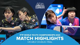 Mende Takamori vs Zong Qin  U19 GD Final  ITTF World Youth Championships 2024 [upl. by Glasgo]