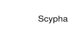 How to pronounce Scypha [upl. by Joana639]