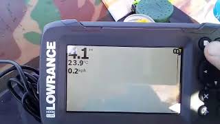 Lowrance hook2 4x gps на воде [upl. by Hayyifas]