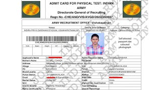 Indian Army Admit Card 2022 Kaise Download Kare  Agniveer Admit Card 2022 Kaise Download Kare [upl. by Melnick]