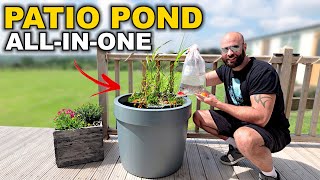 My First Pond ALLINONE Patio Pond Kit [upl. by Yllrebmik]