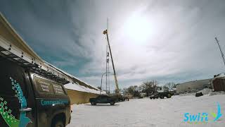 120ft CSA Trylon Tower Stacking Time Lapse [upl. by Anitsenre122]