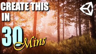 Forest Level Design in 30mins using Free Assets  Unity 2019 Follow Along Tutorial [upl. by Rillings812]