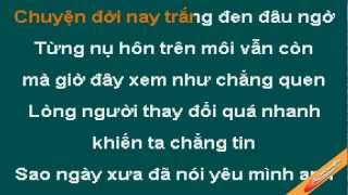 Noi Ra Them Dau Long Karaoke  Lam Chan Khang  CaoCuongPro [upl. by Darline]