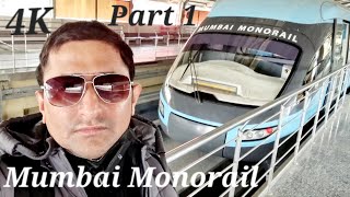 Mumbai Monorail Journey Part 1 Sant Gadge Maharaj Chowk Monorail StationJacob Circle  Chembur [upl. by Eillom]