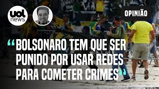 Intervenção nas redes de Bolsonaro seria medida eficaz contra o golpismo diz Sakamoto [upl. by Cornelia139]