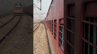 train meerut lucknow bareilly rampur railway shorts meerut lukhnow vande bharat skip rampur [upl. by Herrod]