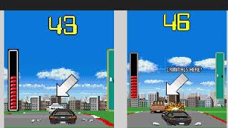 Chase HQ 60kb vs 130kb J2ME Loader Android Java Mobile Game emulator [upl. by Annawad]