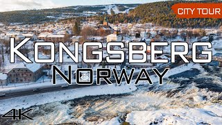 Kongsberg Norway  City Tour amp Drone 4k [upl. by Shantha444]