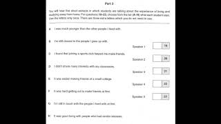 Listening B2 FCE 1 2015 Test 3 Part 3 [upl. by Rowland]