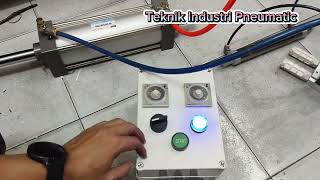 Pneumatic Cylinder Control Timer Off delay Custom [upl. by Maffei]