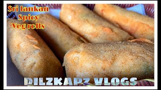 VEGETABLE ROLLS  SRI LANKAN METHOD VEG ROLLS  TAMIL COOKING RECIPE  COOK WITH ME [upl. by Aliemaj]