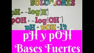 pH y pOH acidos y bases fuertes [upl. by Silden]