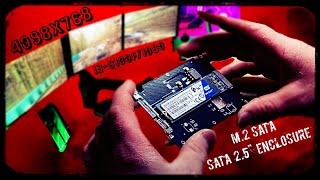 M2 Sata to 25quot Sata Enclosure  Gameplay [upl. by Nivahb595]