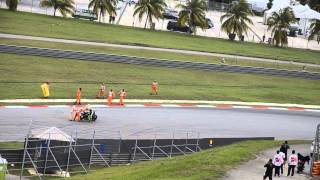 Valentino Rossi Crash During Warmup at the 2013 Sepang MotoGP [upl. by Mcarthur]