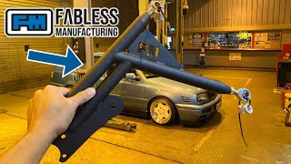 MK3 Jetta VR6 Tubular Control Arm amp Cross Bar Install  Fabless Manufacturing [upl. by Burroughs]