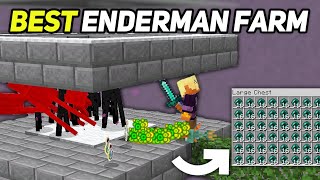 BEST ENDERMAN XP FARM in Minecraft Bedrock 121 [upl. by Felipe]