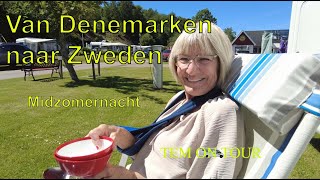 Video 177 Van Denemarken naar Zweden rond midzomernacht [upl. by Naejamron]