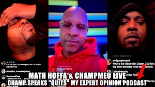 My Expert Opinion Split  ChampMeo Quits The Pod amp Reacts To MathHoffa Live  Was It Money Issues [upl. by Acinomad201]