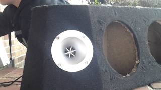 2 soundpex horn tweeters vs 120 volts [upl. by Abbi]