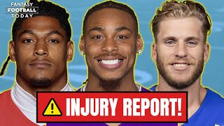 Injury Recap Week 2 Justin Jefferson Cooper Kupp Isiah Pacheco amp More  2024 Fantasy Football [upl. by Buderus]