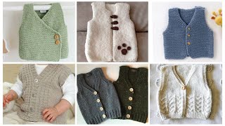 The latest ✅ Knitted baby vest models✅ Easy crochet baby vests [upl. by Alliehs]