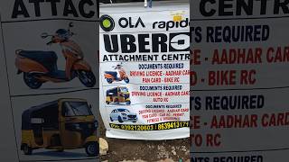 Uber attachment online ola attached uberdriver uber ubermoto ola rapido shorts short [upl. by Jollenta]