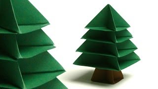 Modulares Origami  Tannenbaum Christmas tree [upl. by Sadie]