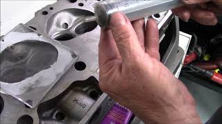 Checking GM 781 Cylinder Head Chamber and Port Volume StreetStrip 454 Big Block Chevy [upl. by Oal433]