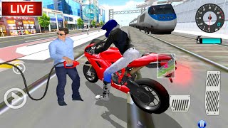 ✅3D Driving Class Simulator  Bullet Train Vs Motorbike  Bike Driving Game  Android Gameplay [upl. by Bibbie]