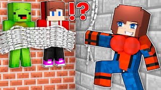 Spider GIRL Kidnapped JJ and Mikey in Minecraft Challenge  Maizen JJ and Mikey [upl. by Lily]