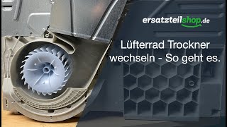 Lüfterrad Trockner wechseln  So geht es [upl. by Hedberg301]