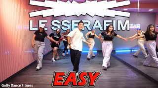 KPOP LE SSERAFIM  EASY  Golfy Dance Fitness  Dance Workout  คลาสเต้นออกกำลังกาย [upl. by Zacharias]