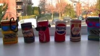 Canettes qui dansent  Dancing can Labatt Molson Pepsi Coke [upl. by Adnarom]