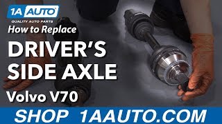 How to Replace Drivers Side Axle 0007 Volvo V70 [upl. by Yenatirb864]