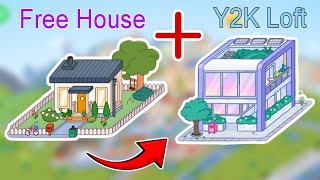 Free House vs Y2K Loft  This  That  Toca Life World 🌎 [upl. by Rahsab170]