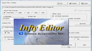 InftyReader Automatically Converting a TIF Math Image to LaTeX [upl. by Carleen568]