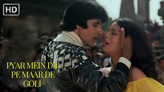 Pyar Mein Dil Pe Maar De Goli Lyrical  Mahaan 1983  RD Burman  Amitabh B  Zeenat Aman [upl. by Nylirrehs484]