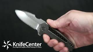 WE Knife Company Michael Burch Harpen Frame Lock Flipper Knife [upl. by Aynotan]