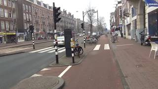 Bicycling Amsterdam Slotervaartziekenhuis  Kinkerstraat [upl. by Buroker]